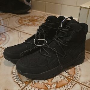 Beverly Hills Polo Club Men's Black High-Top Sneakers